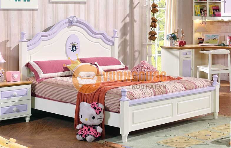 Giường ngủ cho bé đơn giản hiện đại HHM353G-1